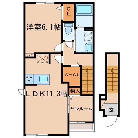 サンフェスタの物件間取画像